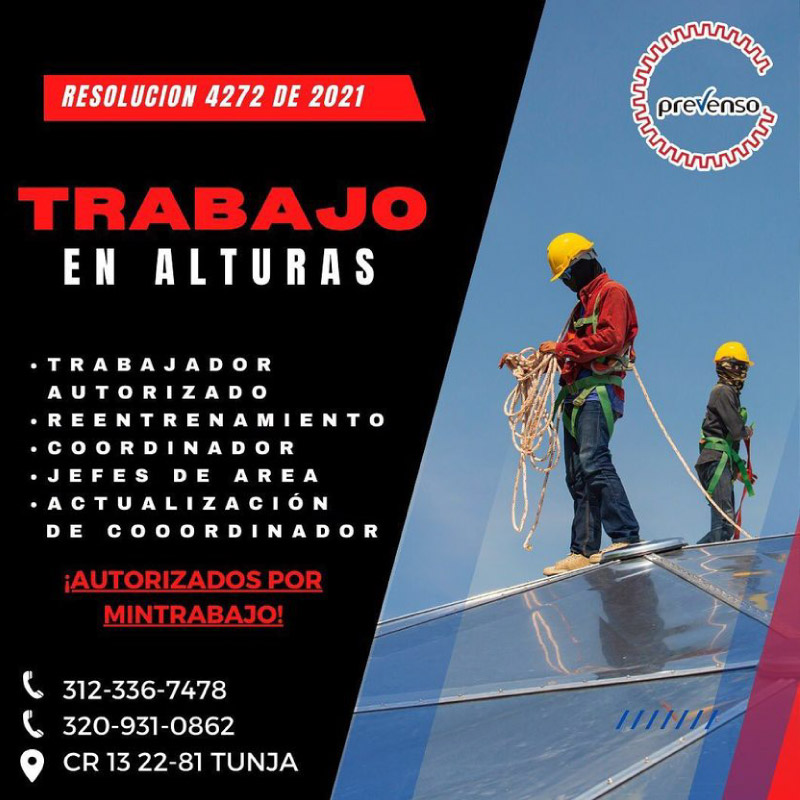 Trabajo en alturas - Grupo Prevenso
